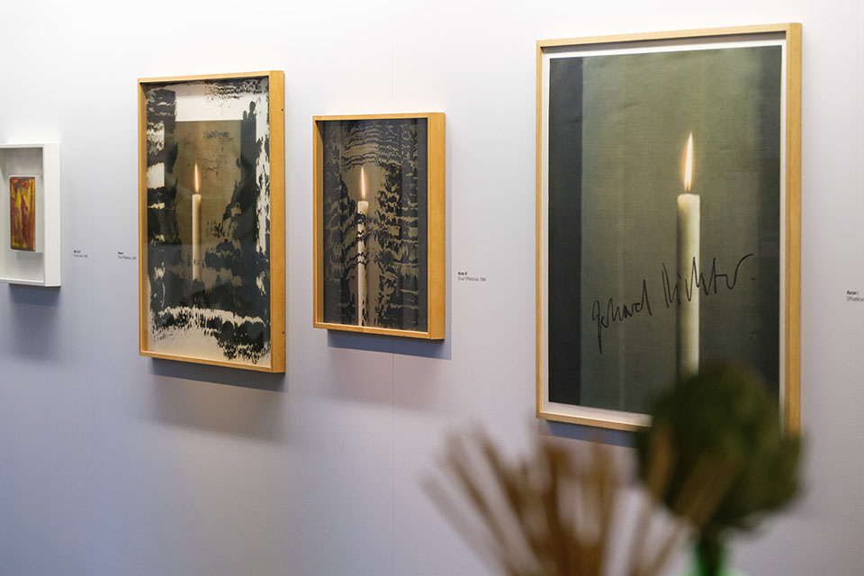 Ausstellungsansicht Gerhard Richter im Olaf Gulbransson Museum